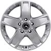 Mercedes 5 Spoke [463-18] Standard Silver with High Sheen Wheel Img 1