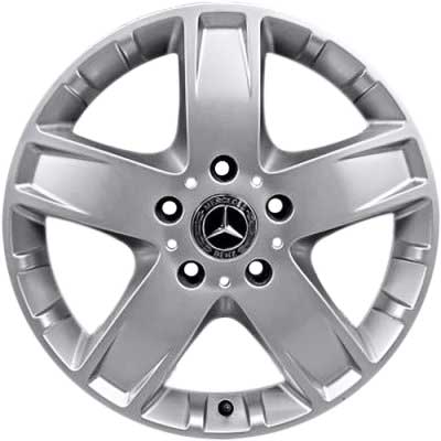 Mercedes 5 Spoke [463-18] Standard Silver with High Sheen Alloy Wheel Product Image #1