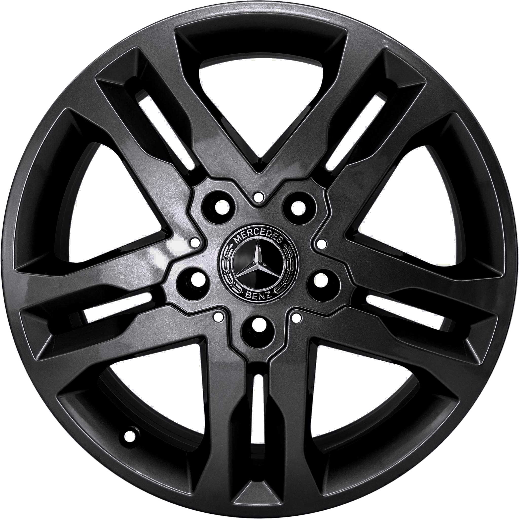 Mercedes 5 Twin Spoke [463-18] Gloss Black Alloy Wheel Product Image #1