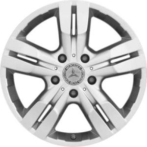 18" Mercedes 5 Twin Spoke [463-18] Titanium Silver alloy wheel