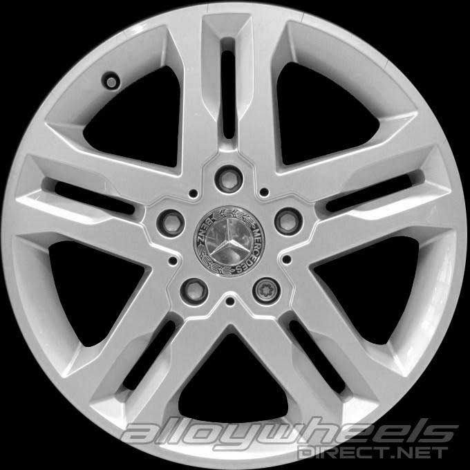Mercedes 5 Twin Spoke [463-18] Titanium Silver Alloy Wheel Product Image #2