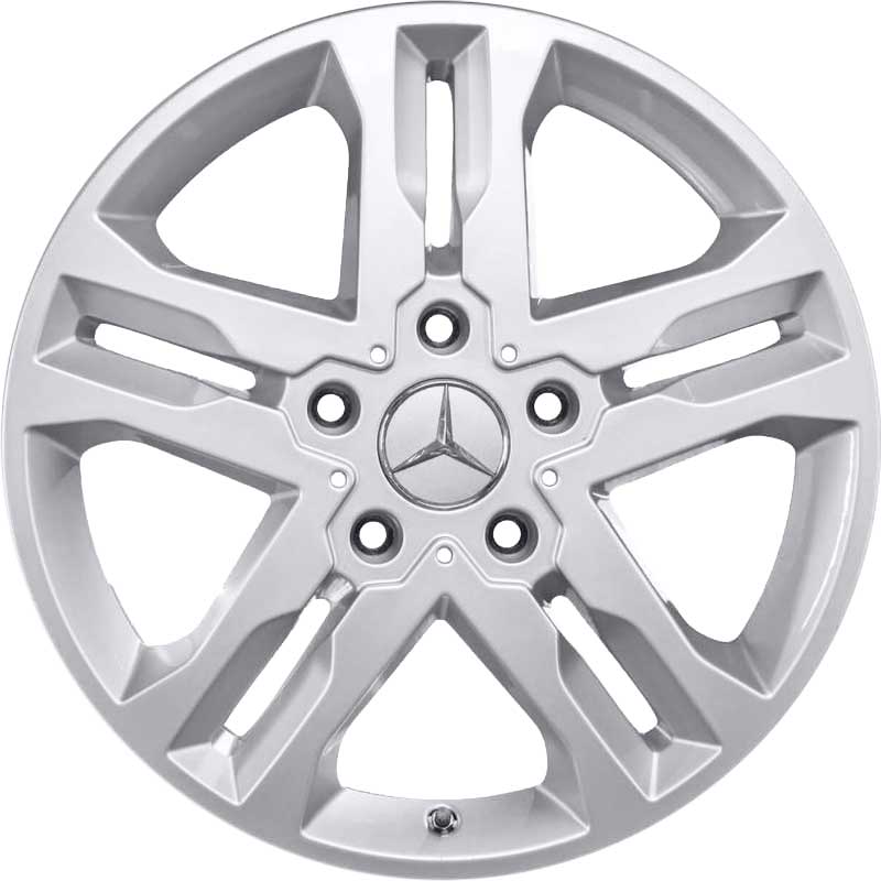 Mercedes 5 Twin Spoke [463-18] Titanium Silver Alloy Wheel Product Image #1