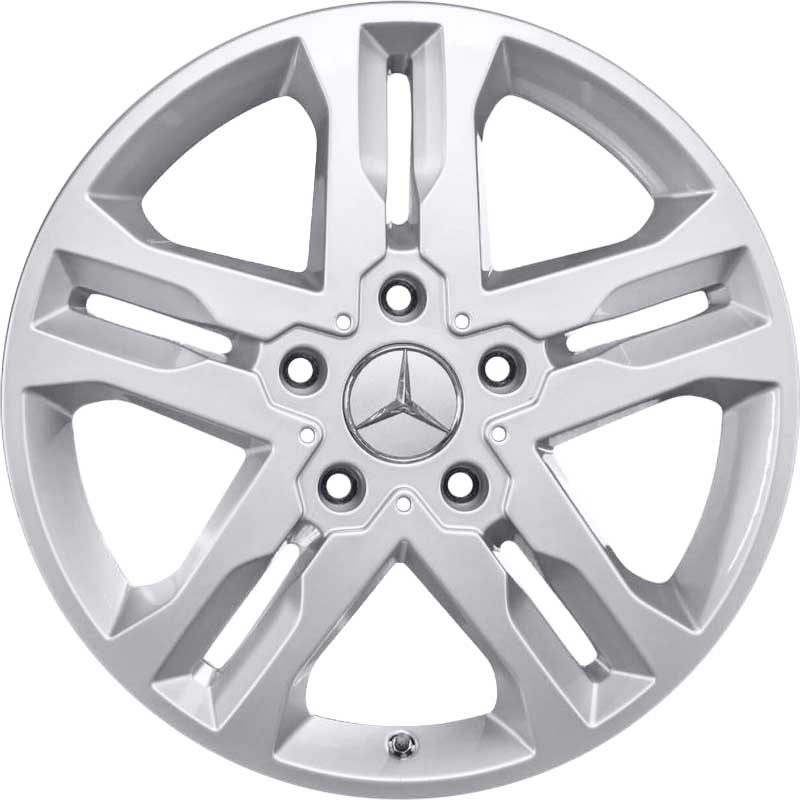 Mercedes 5 Twin Spoke [463-18] Titanium Silver Alloy Wheel Product Image #1