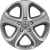 Mercedes 5 Spoke [463-18] Himalaya Grey with High Sheen Wheel Img 1