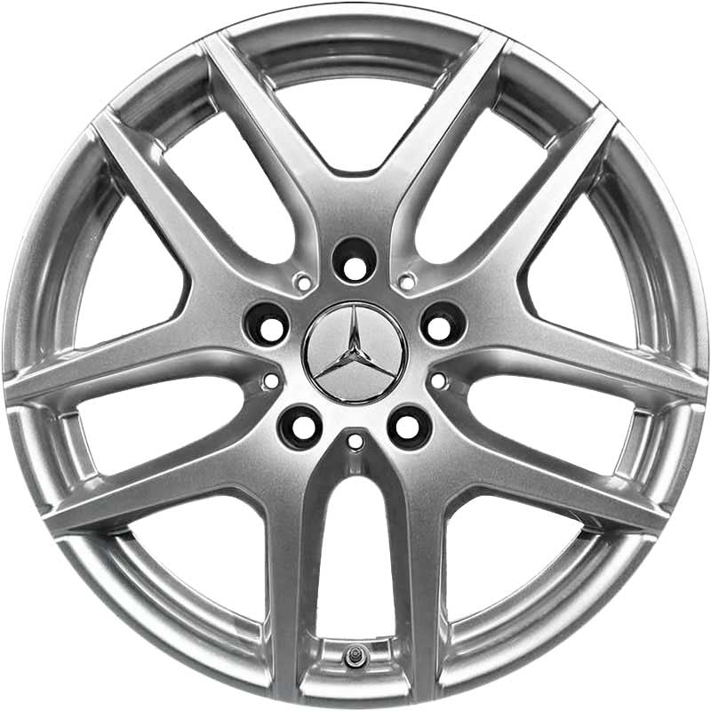 Mercedes 5 Double Spoke [463-18] Vanadium Silver Alloy Wheel Product Image #1