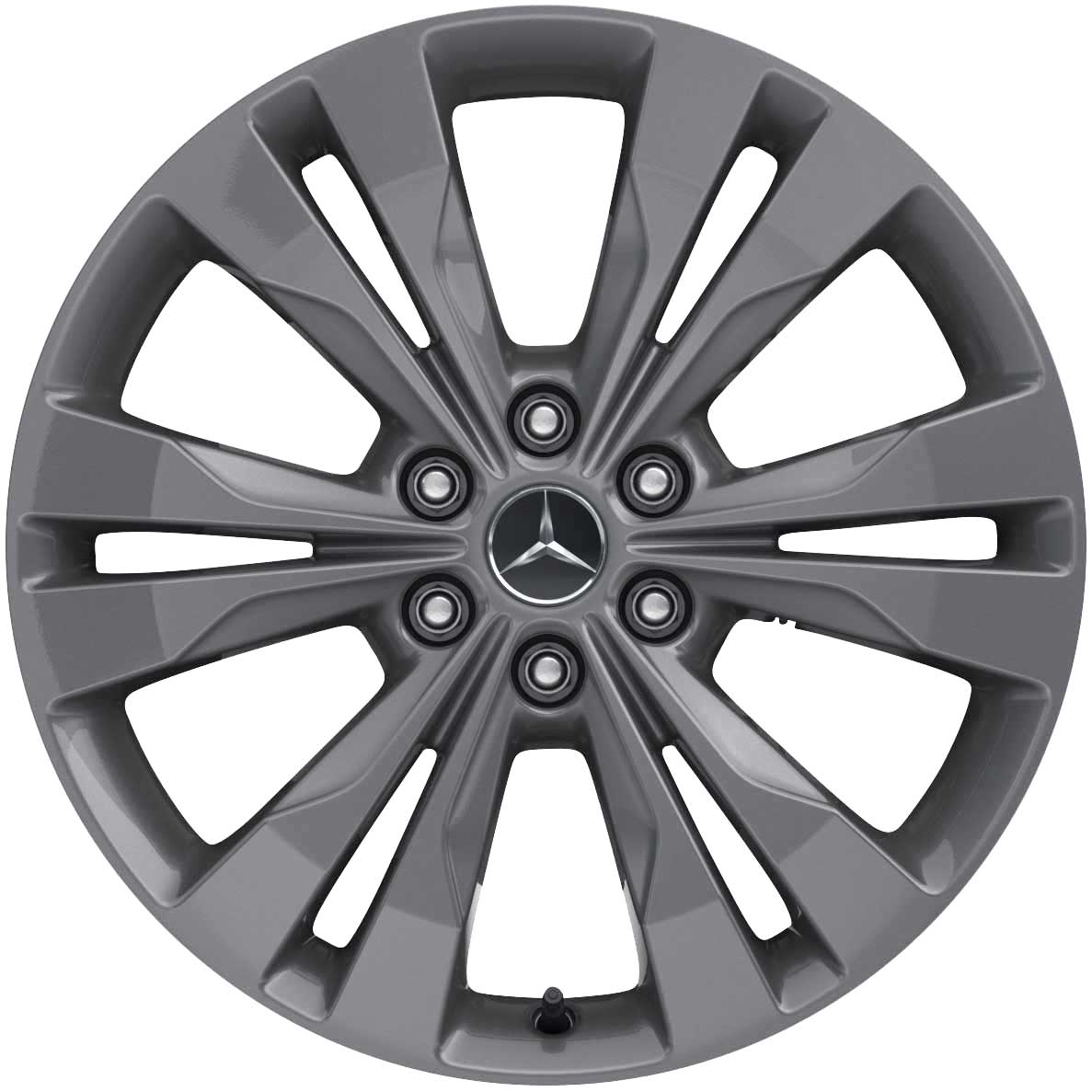 Mercedes 6 Twin Spoke [470-18] Himalaya Grey Alloy Wheel Product Image #1