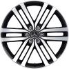 Mercedes Twin Spoke [470-19] Black with High Sheen Wheel Img 1