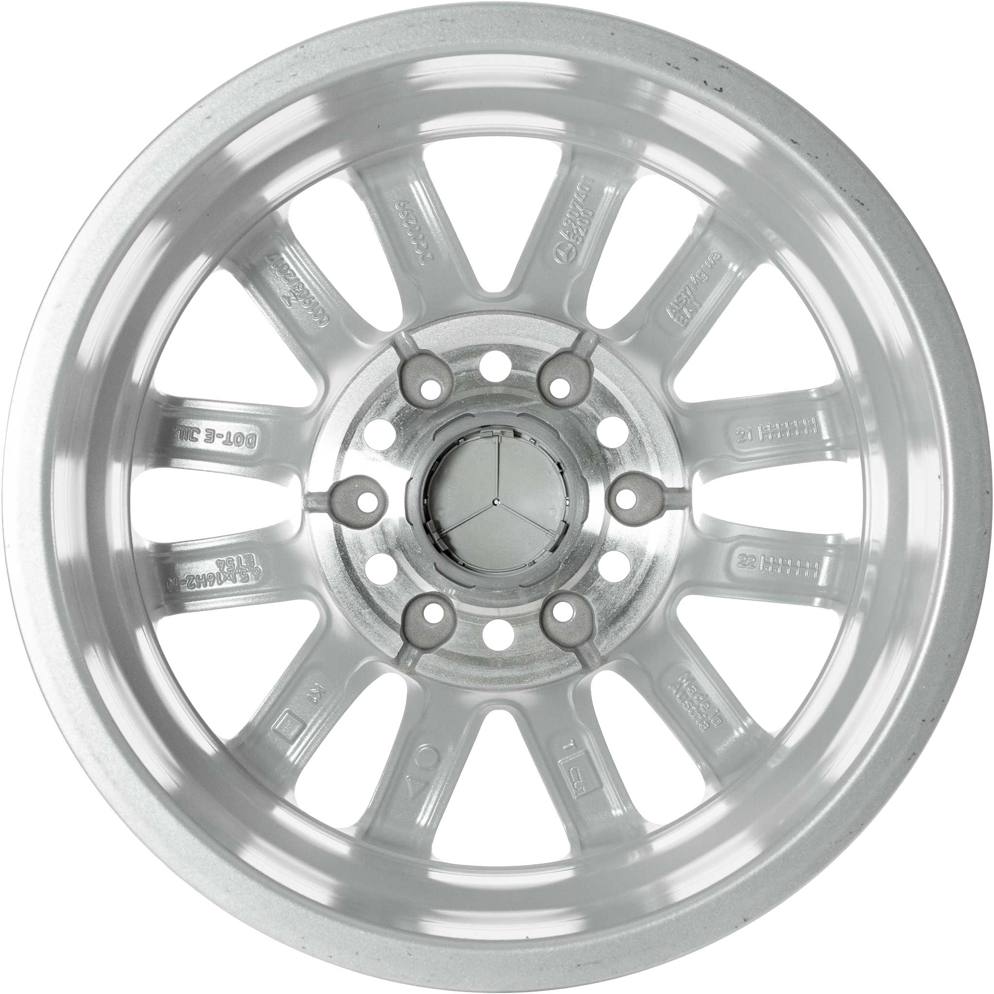 Mercedes 6 Twin Spoke [907-16] Vanadium Silver Alloy Wheel Product Image #3