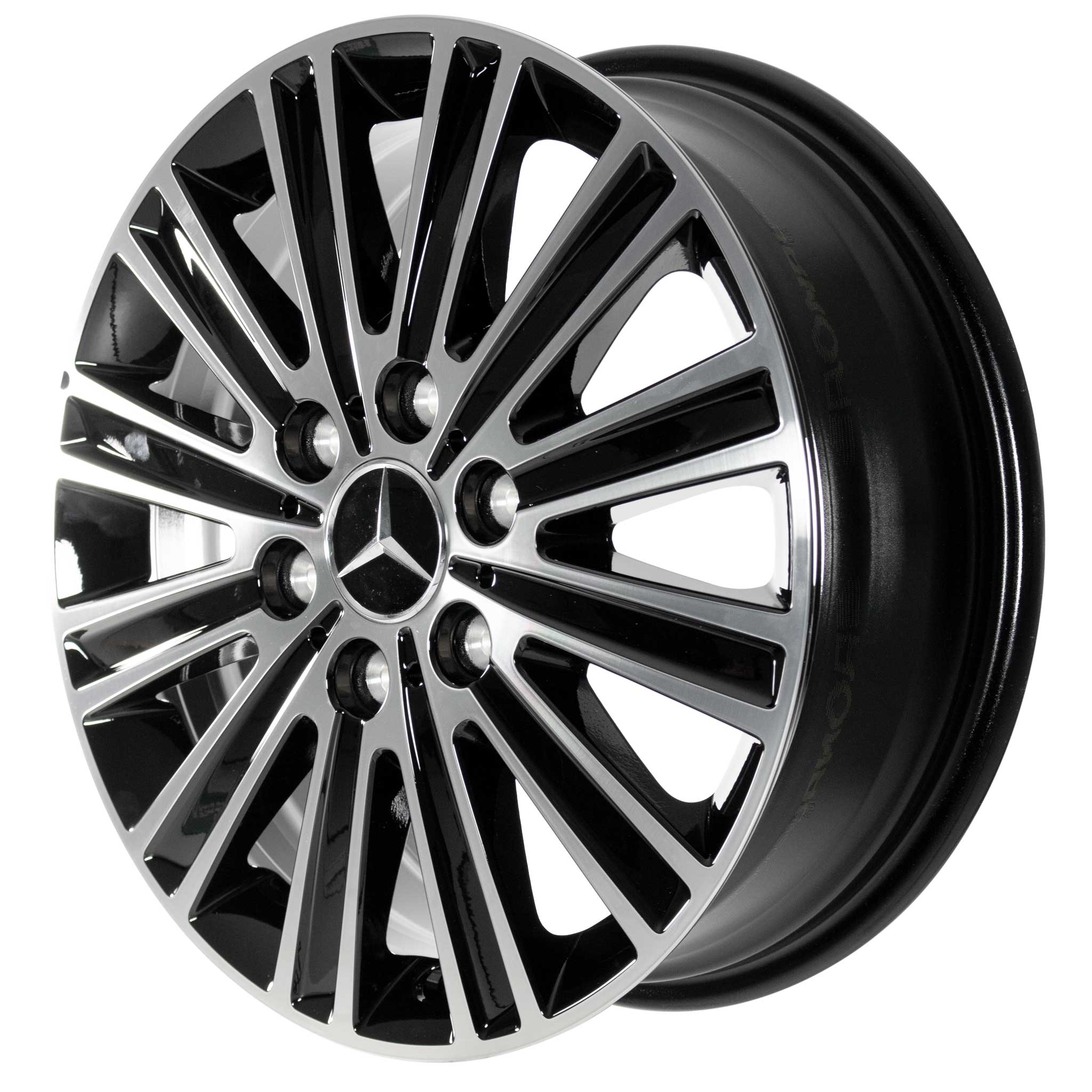 Mercedes 12 Spoke [907-17] Gloss Black with High Sheen Alloy Wheel Product Image #4