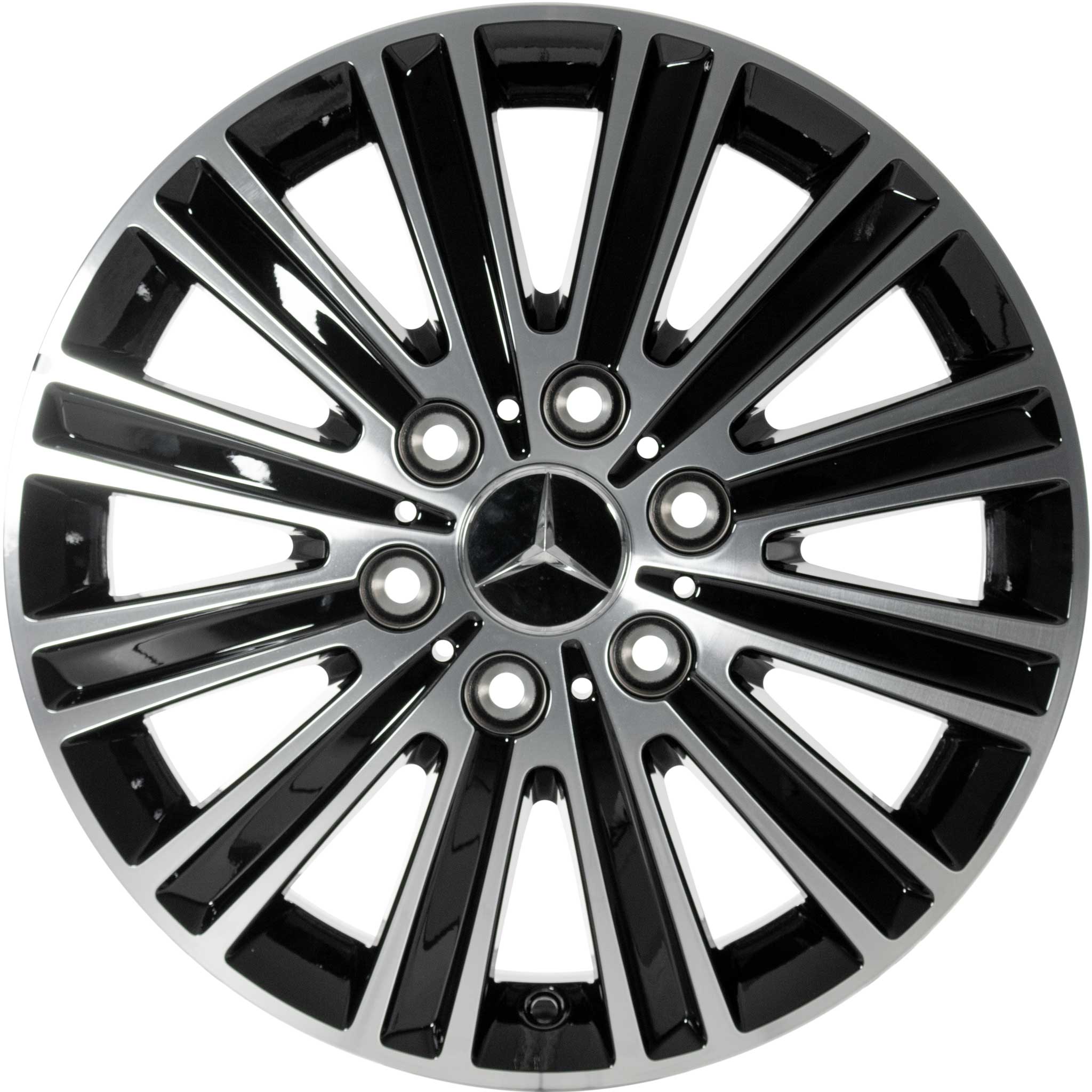 Mercedes 12 Spoke [907-17] Gloss Black with High Sheen Alloy Wheel Product Image #1