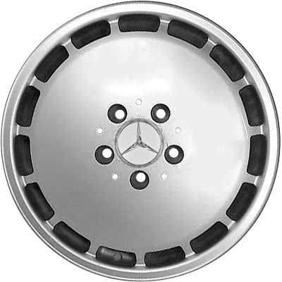 Mercedes 15 Hole [140-16] Standard Silver with High Sheen Alloy Wheel Product Image #1