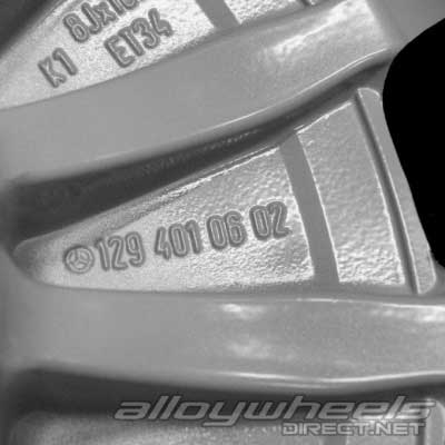 Mercedes 15 Hole [129-16] Standard Silver Alloy Wheel Product Image #4