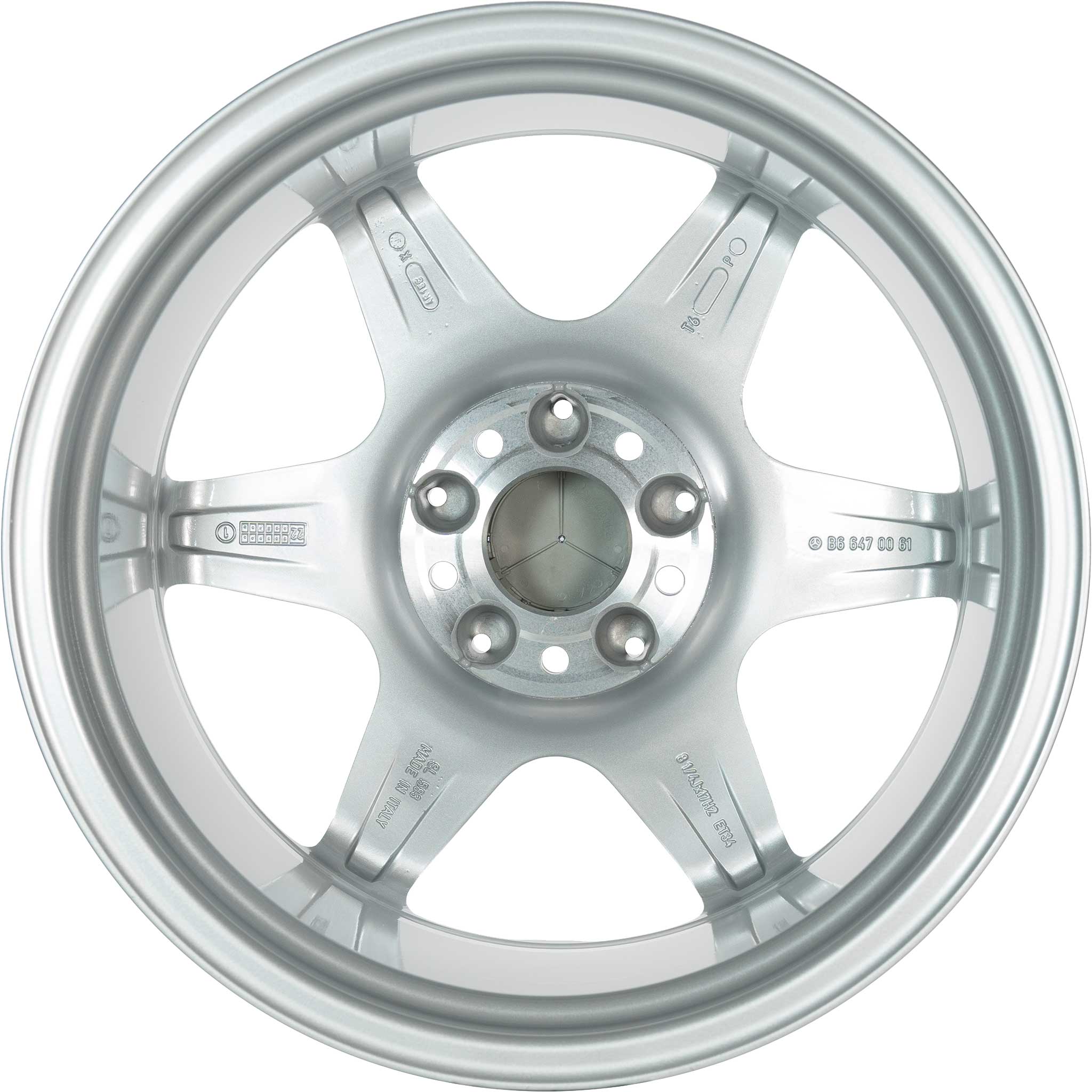 Mercedes Ceginus EVO II [129-17] Standard Silver Alloy Wheel Product Image #3