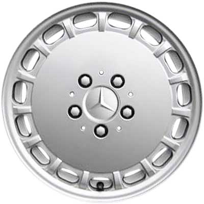 Mercedes 15 Spoke [202-15] Standard Silver Alloy Wheel Product Image #1