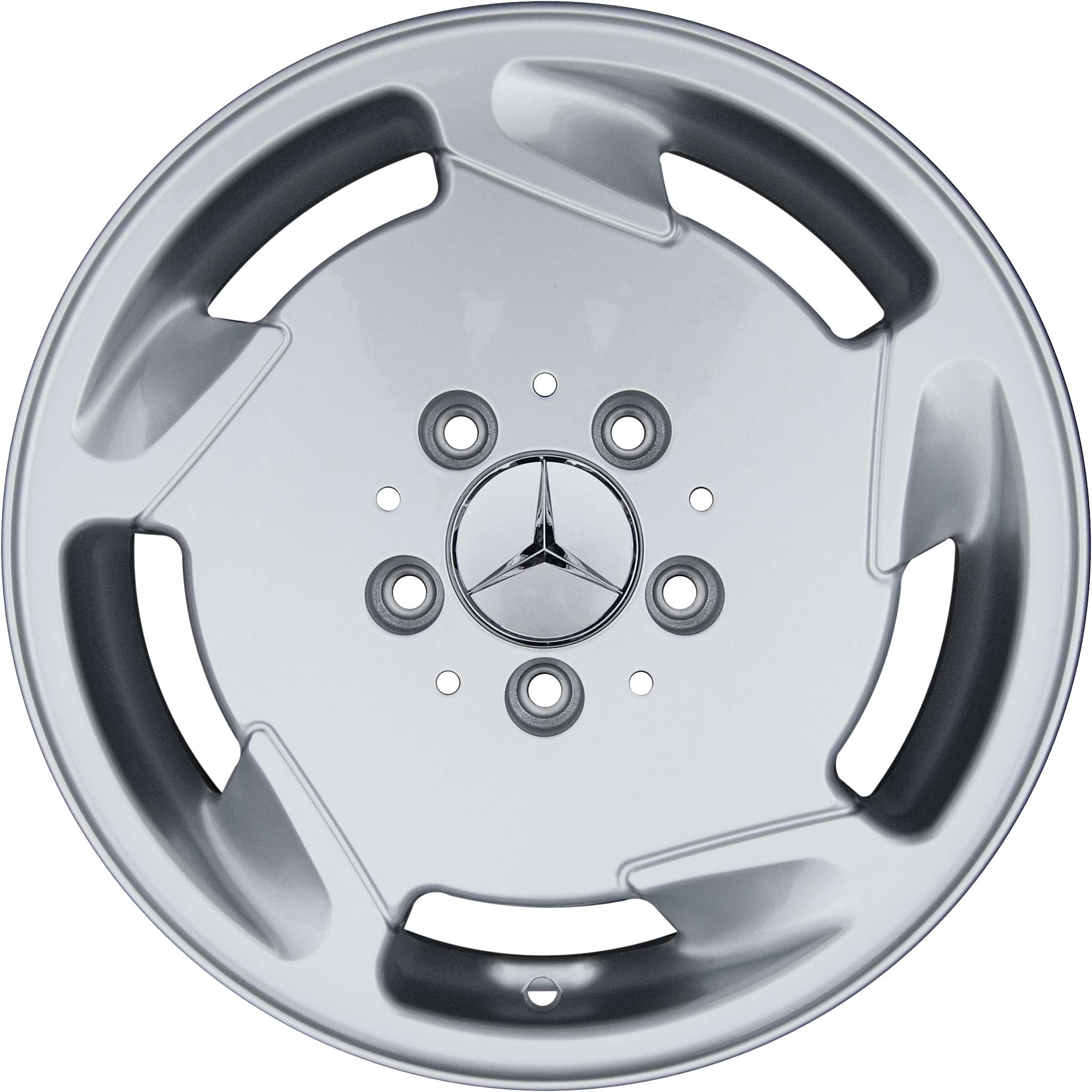 Mercedes 5 Hole [202-15] Standard Silver Alloy Wheel Product Image #1