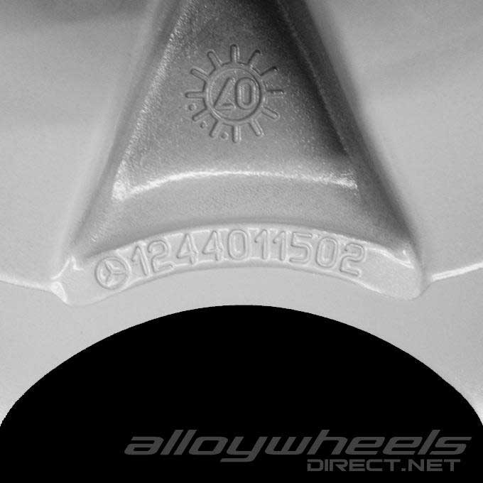 Mercedes 8 Hole [124-16] Standard Silver Alloy Wheel Product Image #4