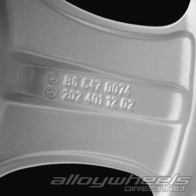 Mercedes Zosca [202-15] Standard Silver Alloy Wheel Product Image #4