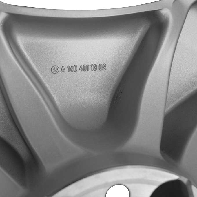 Mercedes Eltanin [140-18] Standard Silver Alloy Wheel Product Image #4