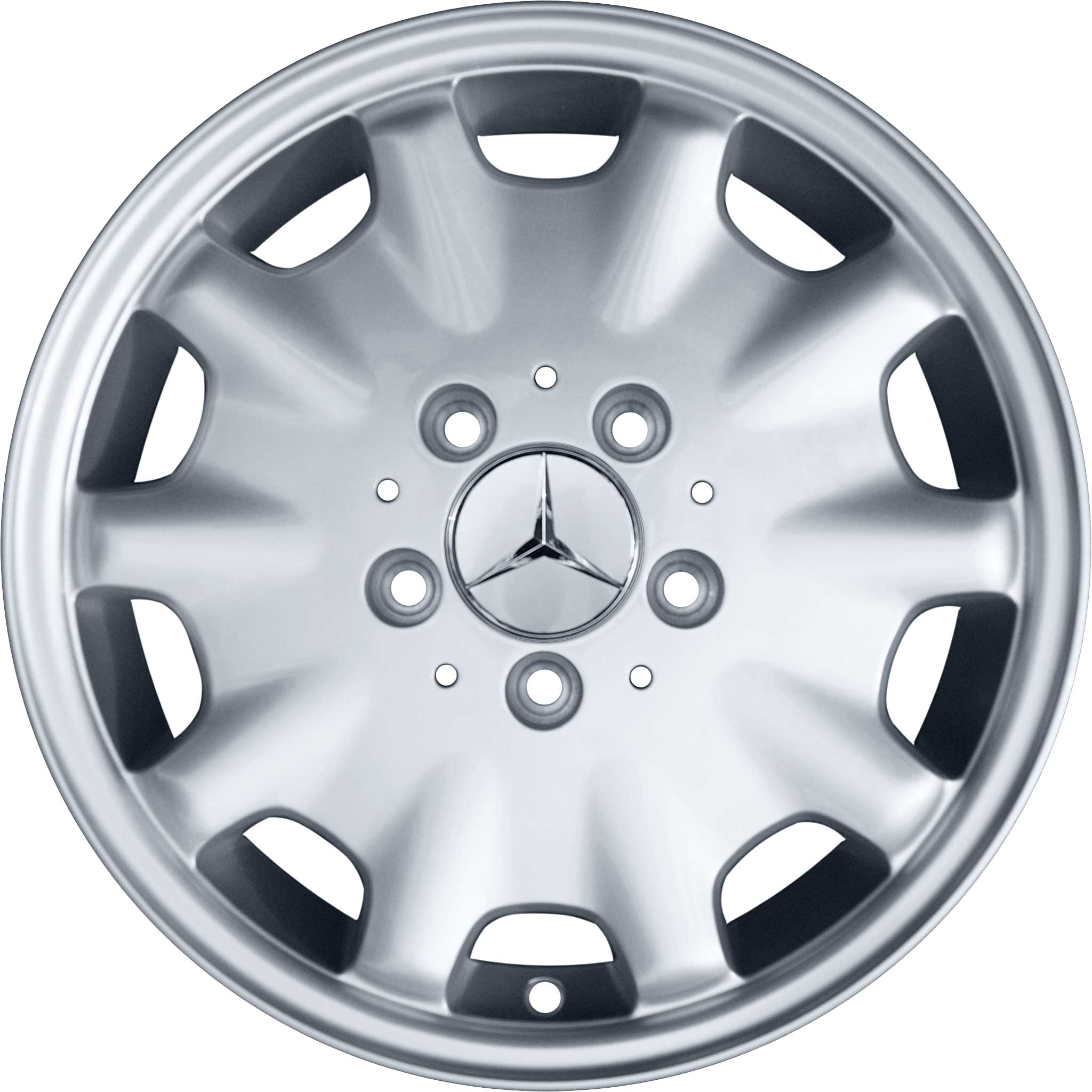 Mercedes 10 Hole [210-15] Standard Silver Alloy Wheel Product Image #1