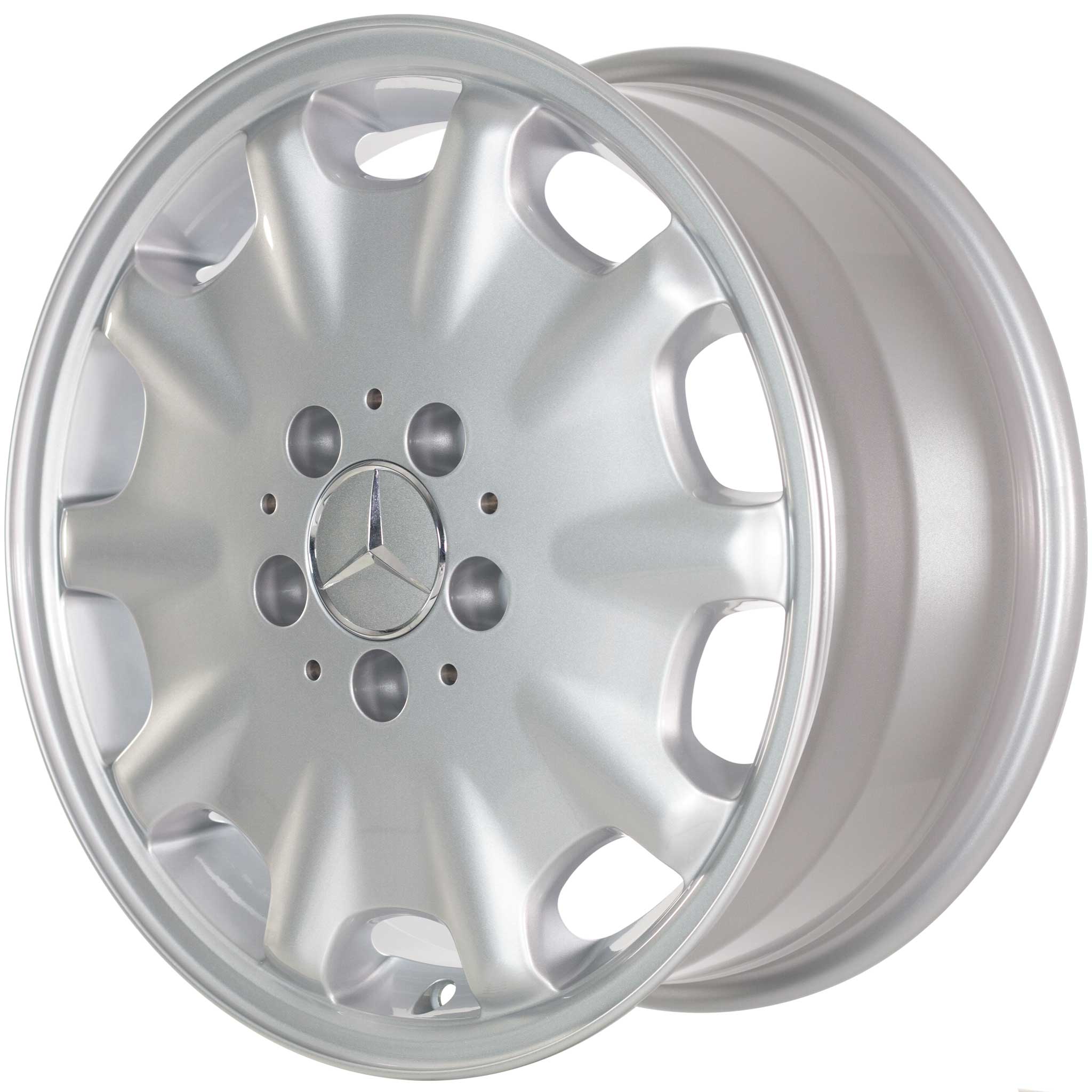 Mercedes 10 Hole [210-16] Standard Silver Alloy Wheel Product Image #2
