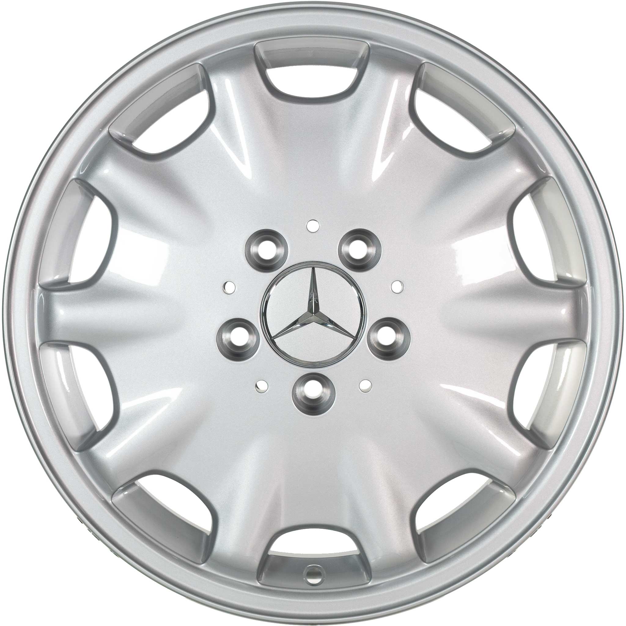 Mercedes 10 Hole [210-16] Standard Silver Alloy Wheel Product Image #1