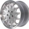 Mercedes Monkar [129-16] Standard Silver with High Sheen Rim Edge Wheel Img 2