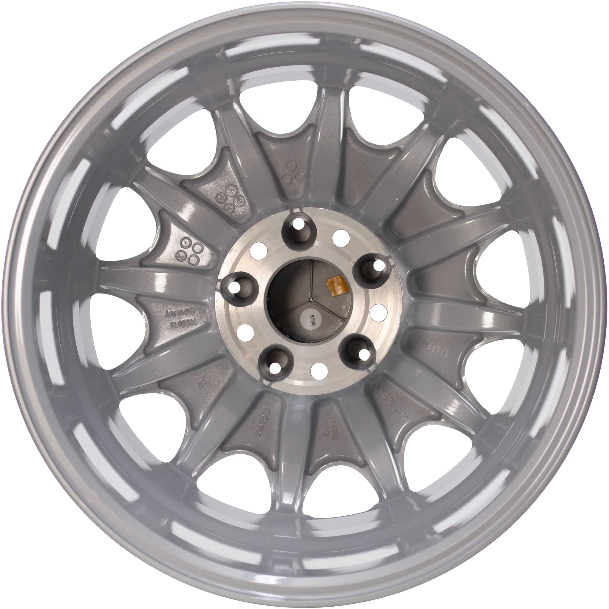 Mercedes Monkar [129-16] Standard Silver with High Sheen Rim Edge Alloy Wheel Product Image #3