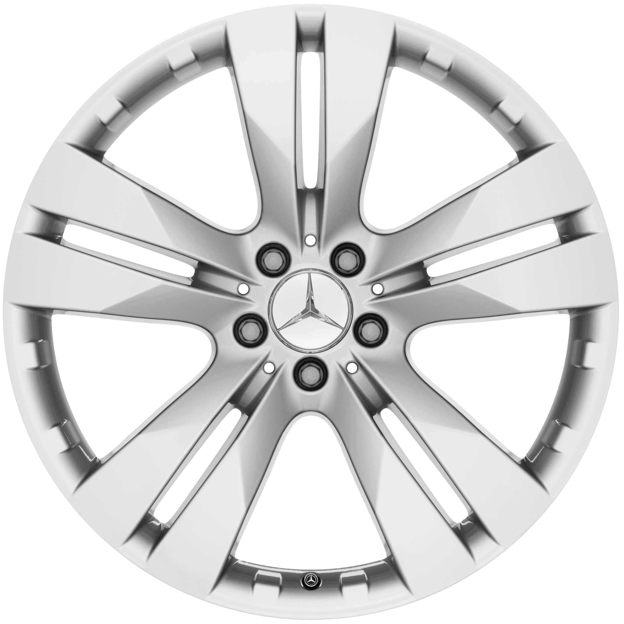 Mercedes 5 Twin Spoke [164-20] Titanium Silver Alloy Wheel Product Image #1