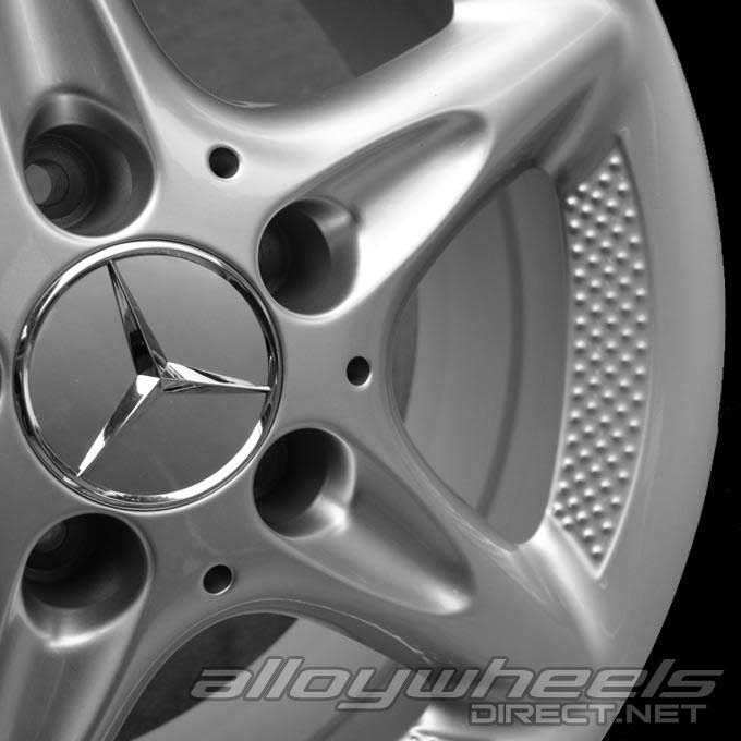 Mercedes 5 Spoke [210-16] Standard Silver Alloy Wheel Product Image #3