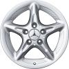 Mercedes 5 Spoke [210-16] Standard Silver Wheel Img 1