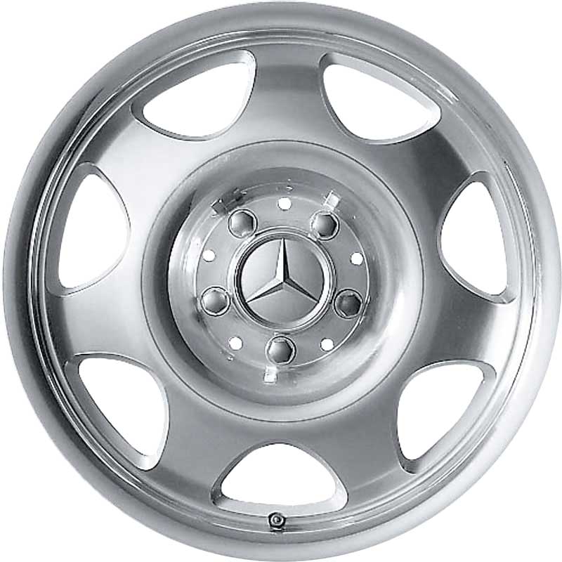Mercedes 7 Hole [170-15] Standard Silver with High Sheen Alloy Wheel Product Image #1
