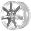 Mercedes Pictor [170-16] Standard Silver with High Sheen Rim Edge Wheel Img 2