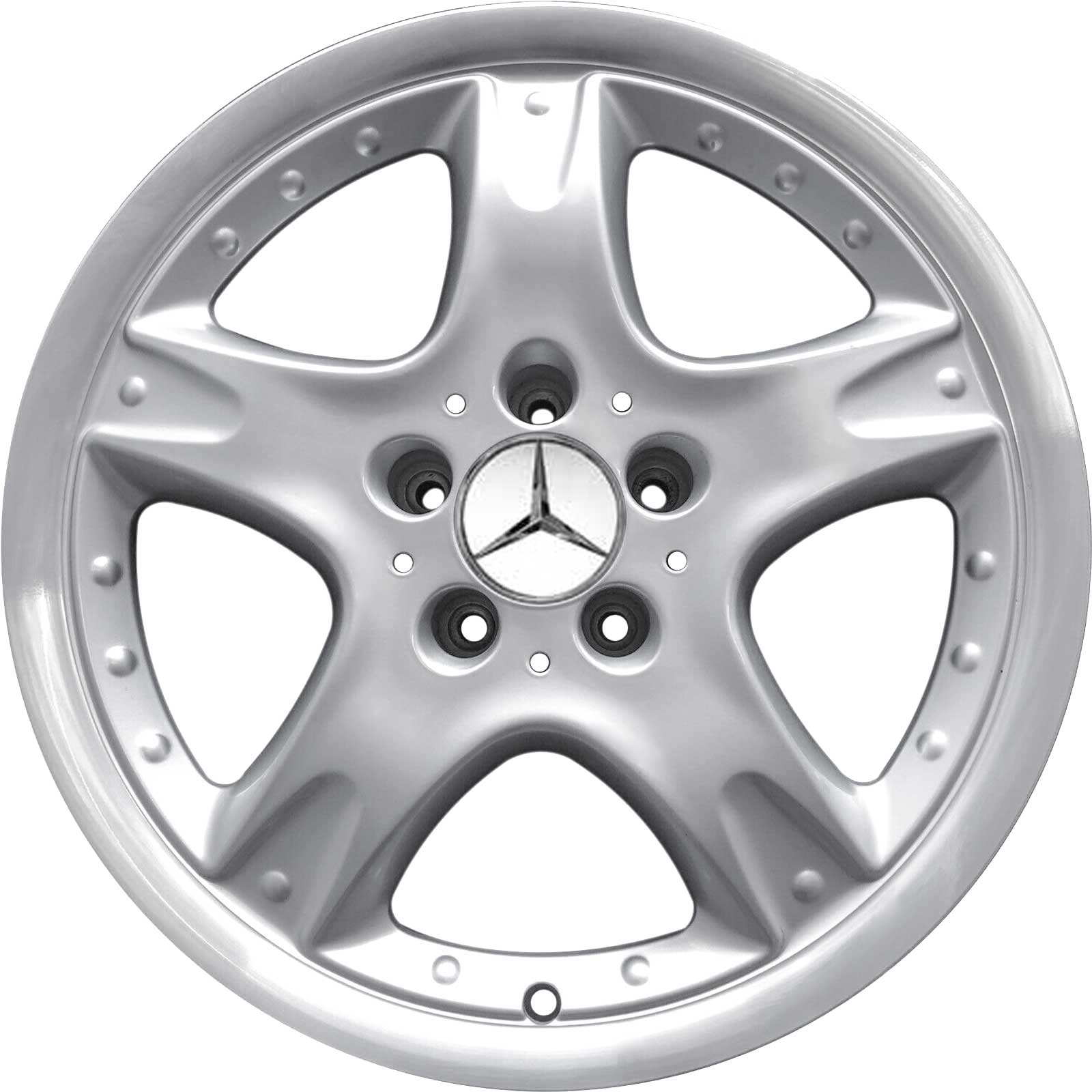 Mercedes Tureis [170-17] Standard Silver Alloy Wheel Product Image #1