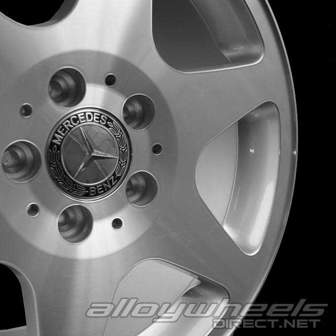 Mercedes Ceginus EVO II [170-17] Standard Silver with High Sheen Rim Edge Alloy Wheel Product Image #3