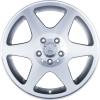 Mercedes Ceginus EVO II [170-17] Standard Silver with High Sheen Rim Edge Wheel Img 1