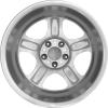 Mercedes Sador [129-17] Standard Silver with High Sheen Rim Edge Wheel Img 2