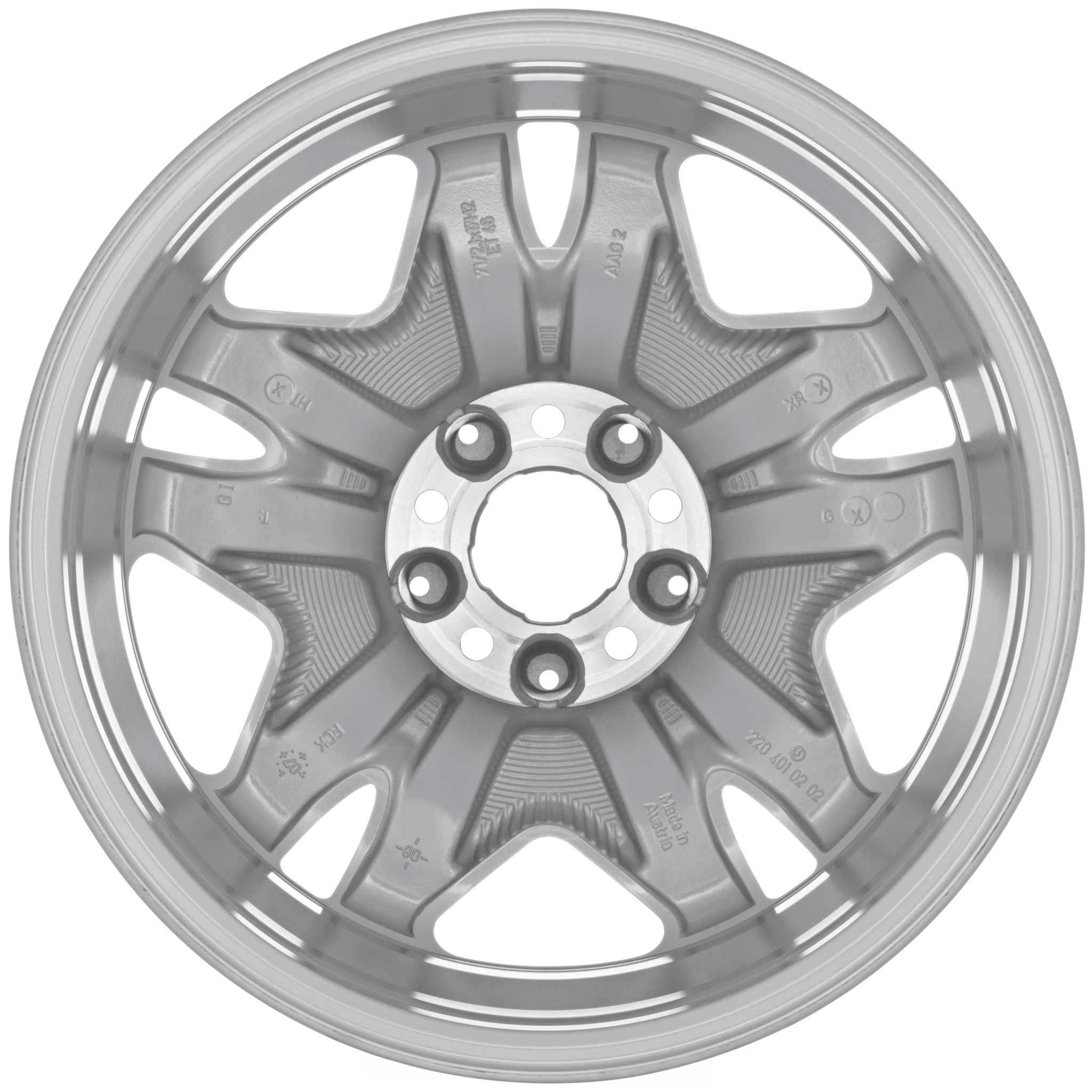 Mercedes Yad [220-17] Standard Silver Alloy Wheel Product Image #2
