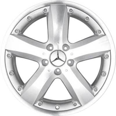 Mercedes Sadachiba [209-18] Titanium Silver with High Sheen Alloy Wheel Product Image #1