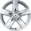 Mercedes 5 Spoke [171-16] Titanium Silver Wheel Img 1