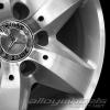 Mercedes 5 Spoke [171-17] Titanium Silver with High Sheen Wheel Img 3
