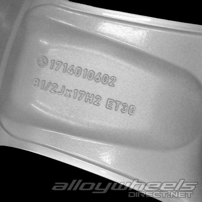 Mercedes 5 Spoke [171-17] Titanium Silver with High Sheen Alloy Wheel Product Image #4