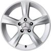 Mercedes 5 Spoke [203-16] Titanium Silver Wheel Img 1