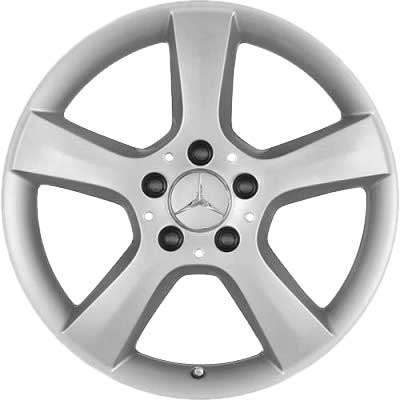 Mercedes 5 Spoke [203-17] Titanium Silver Alloy Wheel Product Image #1