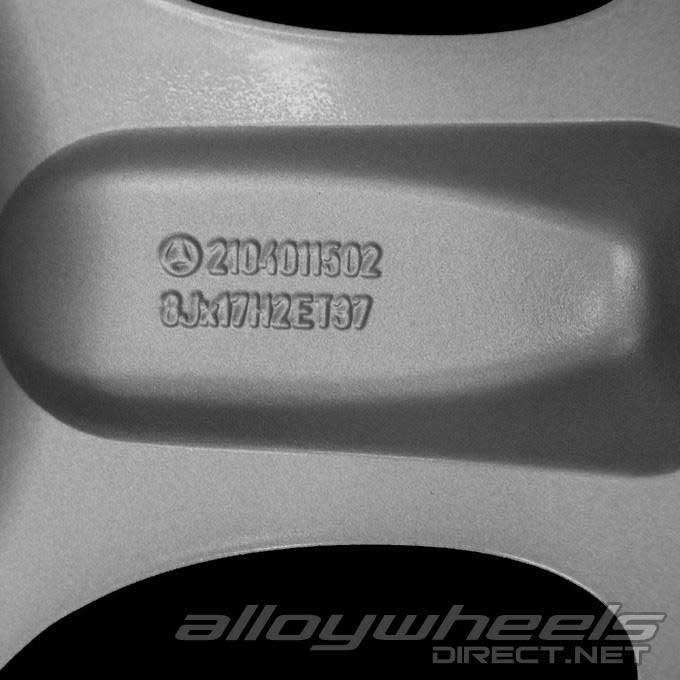Mercedes Sador [210-17] Standard Silver with High Sheen Alloy Wheel Product Image #4