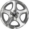 Mercedes Sador [210-17] Standard Silver with High Sheen Wheel Img 1