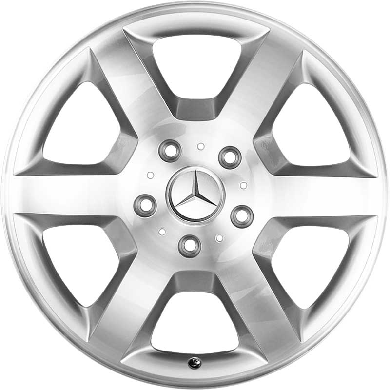 Mercedes 6 Spoke [463-18] Standard Silver with High Sheen Alloy Wheel Product Image #1