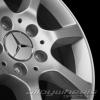 Mercedes 7 Spoke [203-16] Titanium Silver Wheel Img 3