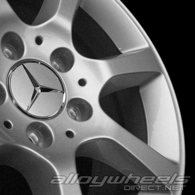 Mercedes 7 Spoke [203-16] Titanium Silver Alloy Wheel Product Image #3