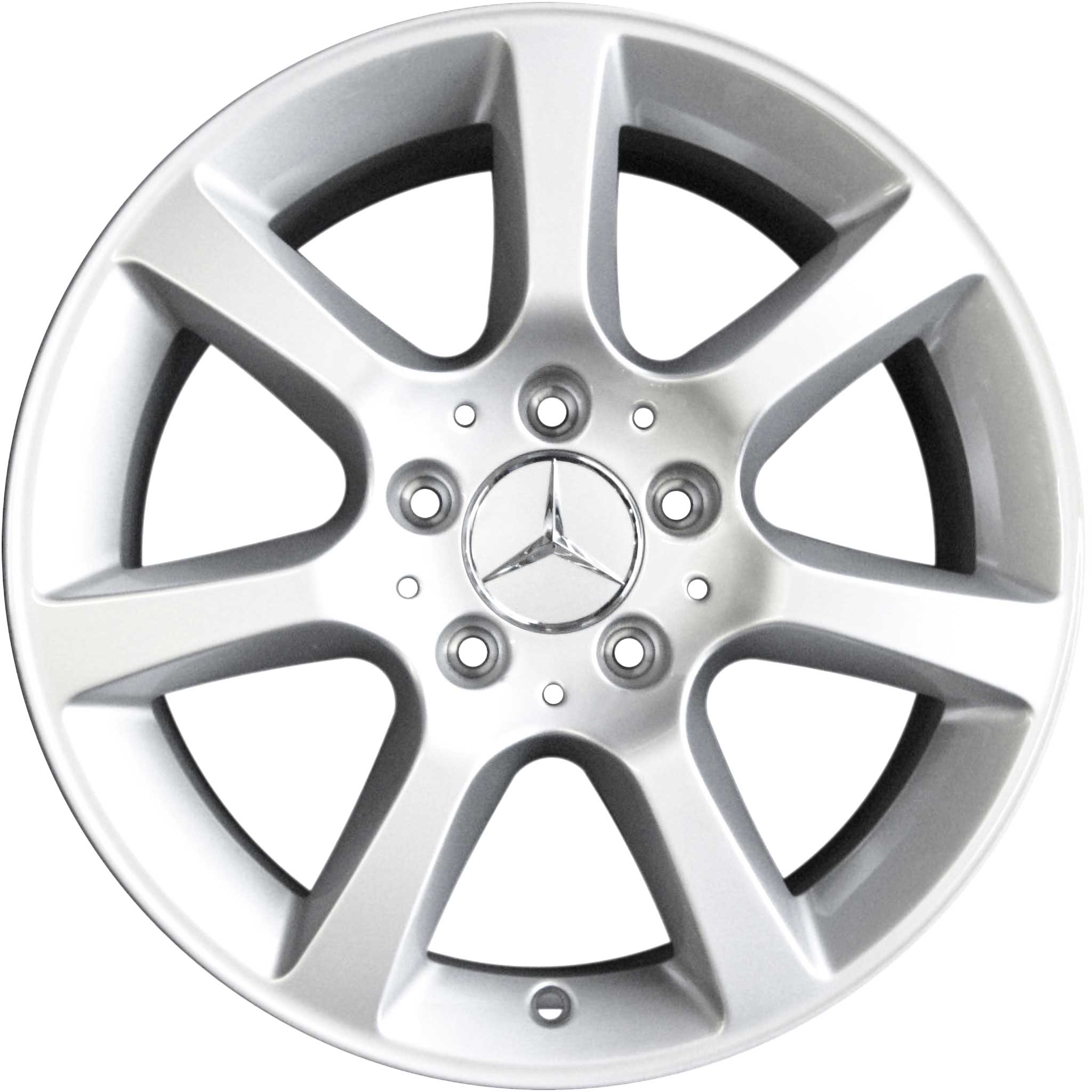 Mercedes 7 Spoke [203-16] Titanium Silver Alloy Wheel Product Image #1