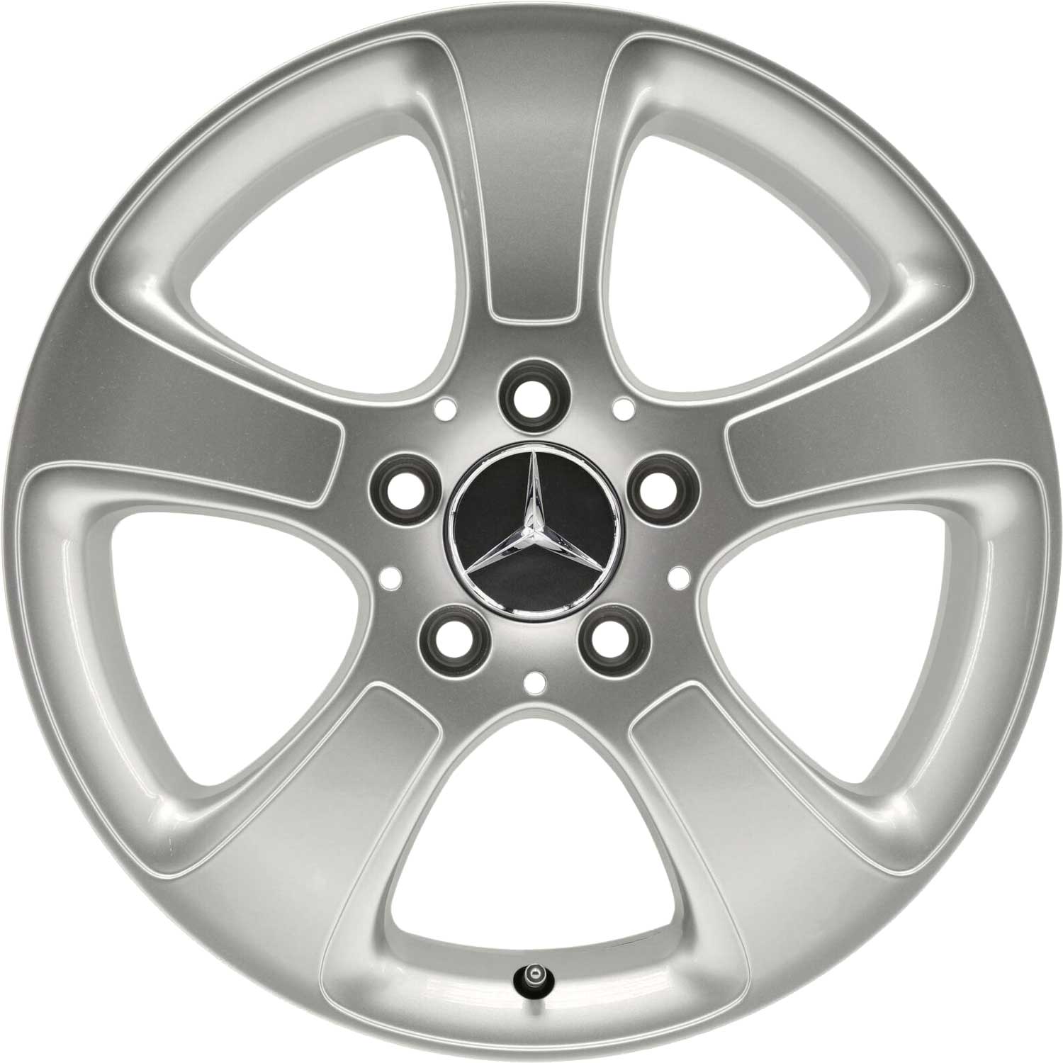 Mercedes 5 Spoke [169-16] Titanium Silver Alloy Wheel Product Image #1